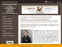 Tablet Screenshot of coursdepilates-a-paris.com